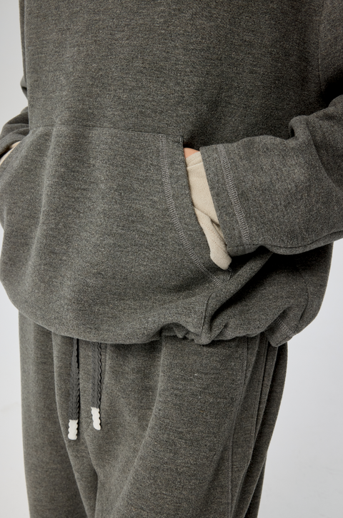 SIMPLE PROJECT FLEECE HOODIE