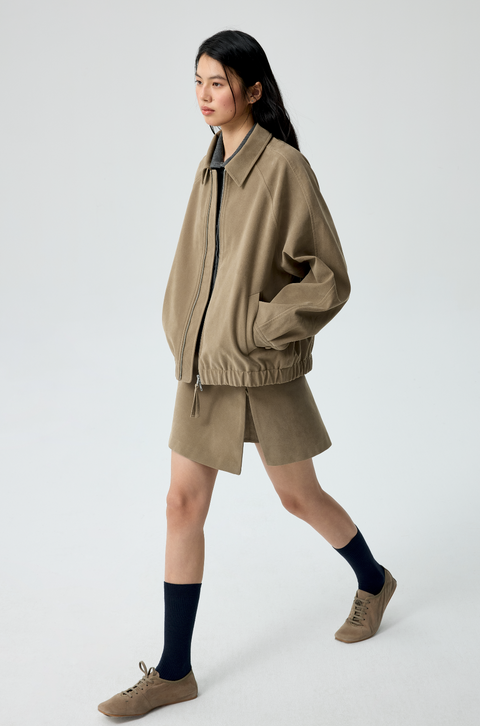 SIMPLE PROJECT SUEDE JACKET