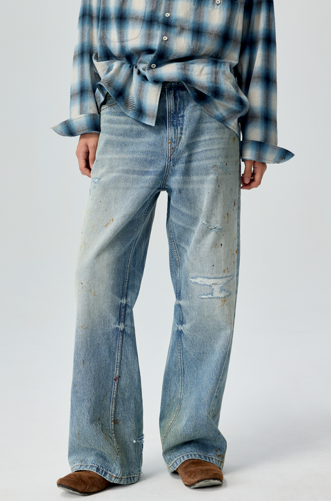 SIMPLE PROJECT DISTRESSED JEANS