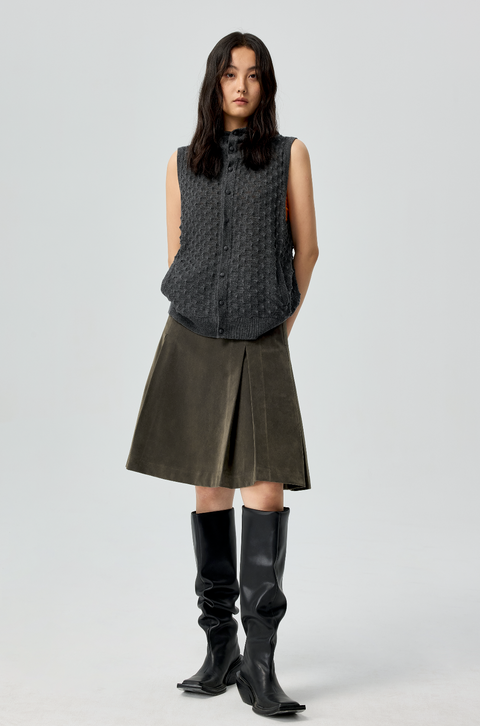 SIMPLE PROJECT "PINEAPPLE" HOODED VEST