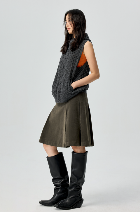 SIMPLE PROJECT "PINEAPPLE" HOODED VEST