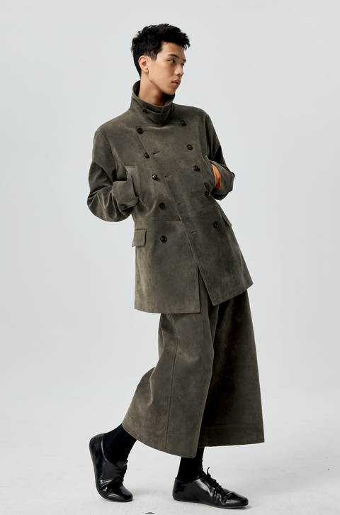 SIMPLE PROJECT SUEDE SHORTS