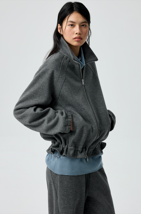 SIMPLE PROJECT RUFFLED HOODIE