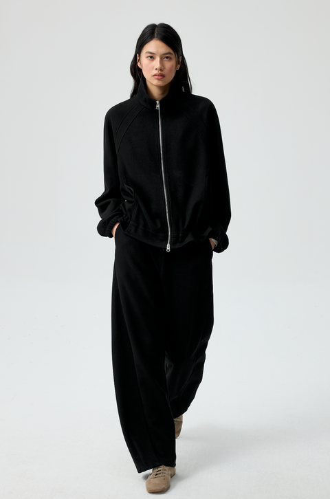 SIMPLE PROJECT RUFFLED HOODIE