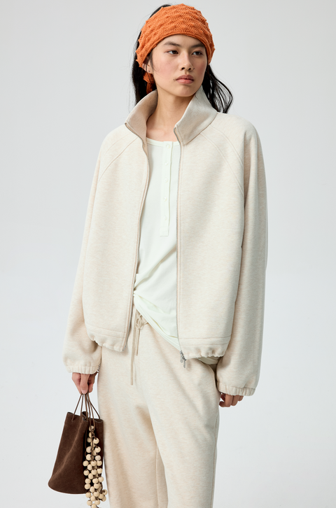 SIMPLE PROJECT RUFFLED HOODIE