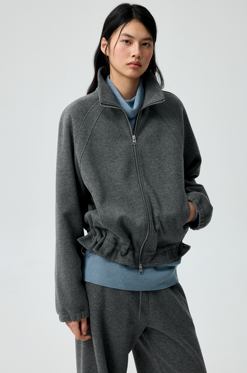 SIMPLE PROJECT RUFFLED HOODIE