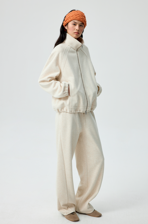 SIMPLE PROJECT RUFFLED HOODIE