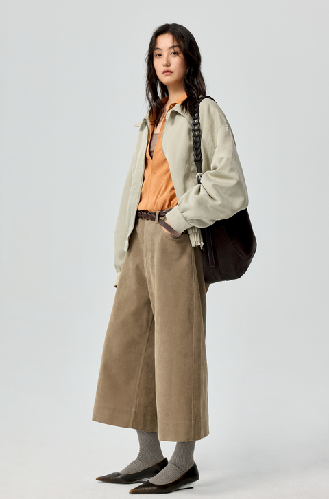 SIMPLE PROJECT BELTED SUEDE TOTE