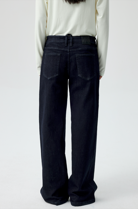 SIMPLE PROJECT BLUE STRAIGHT FIT JEANS