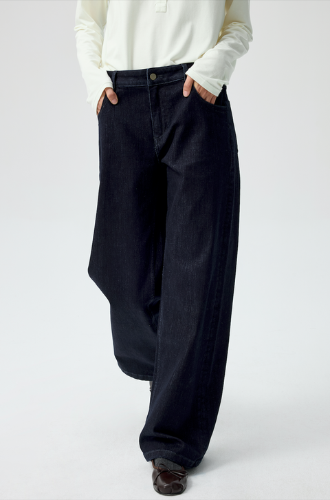 SIMPLE PROJECT BLUE STRAIGHT FIT JEANS