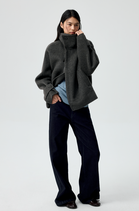 SIMPLE PROJECT BLUE STRAIGHT FIT JEANS