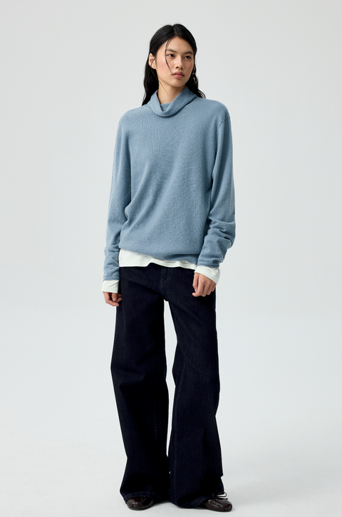 SIMPLE PROJECT BLUE STRAIGHT FIT JEANS