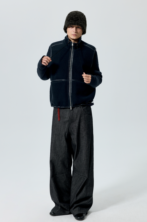 SIMPLE PROJECT SELVEDGE 3D-CUT JEANS