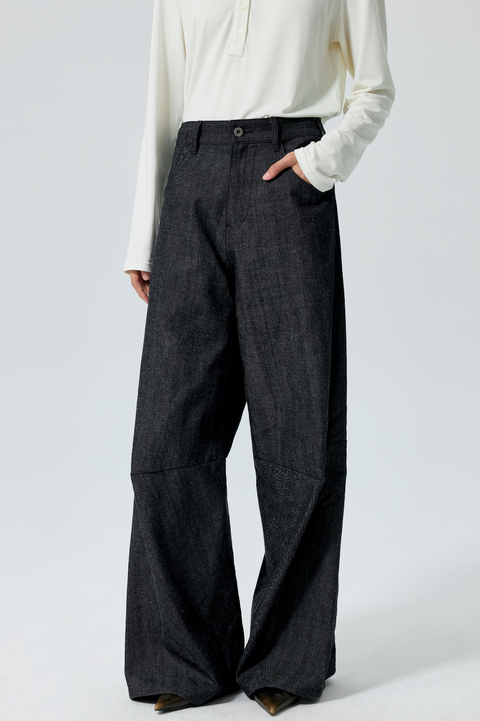 SIMPLE PROJECT SELVEDGE 3D-CUT JEANS