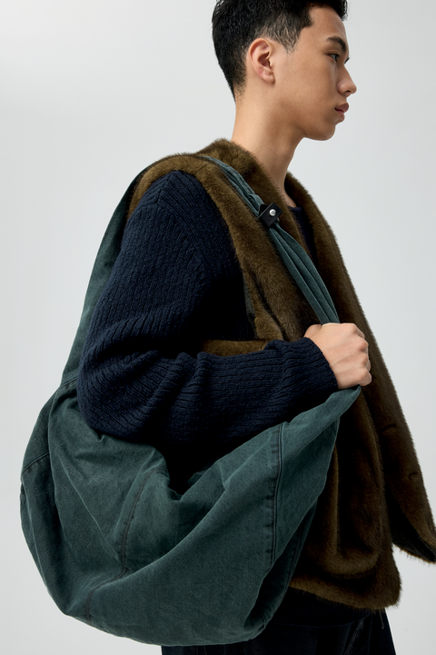 SIMPLE PROJECT GARMENT-DYED BAG