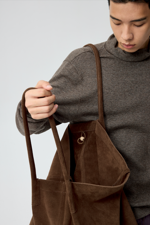 SIMPLE PROJECT SLOUCHY SUEDE TOTE