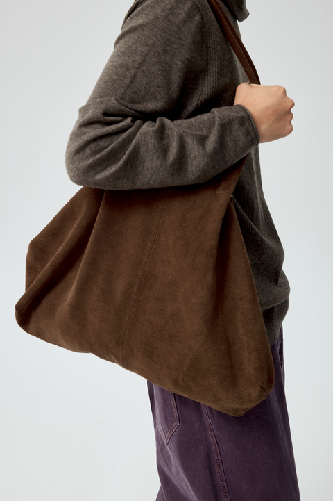 SIMPLE PROJECT SLOUCHY SUEDE TOTE