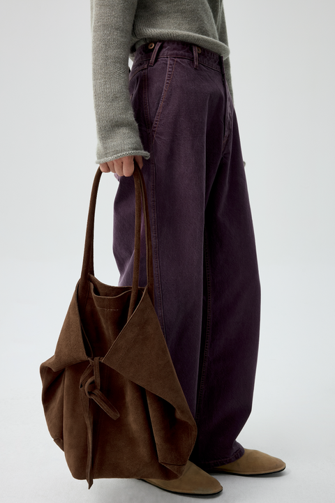 SIMPLE PROJECT SLOUCHY SUEDE TOTE