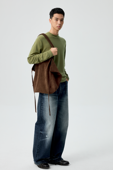 SIMPLE PROJECT SLOUCHY SUEDE TOTE
