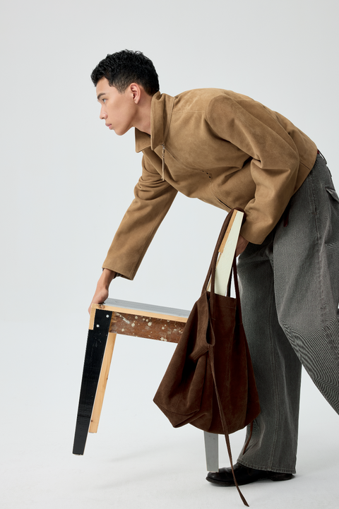 SIMPLE PROJECT SLOUCHY SUEDE TOTE