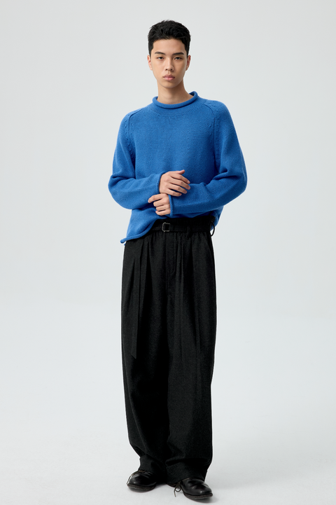 SIMPLE PROJECT RUFFLED TROUSERS