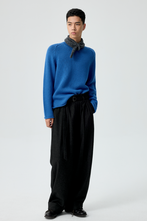 SIMPLE PROJECT RUFFLED TROUSERS