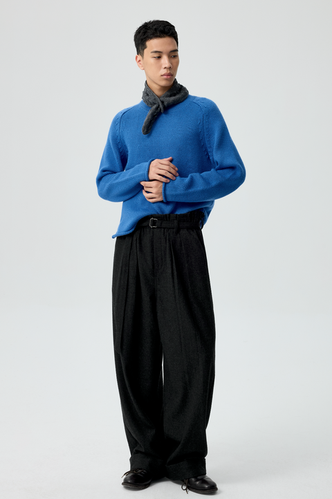 SIMPLE PROJECT RUFFLED TROUSERS
