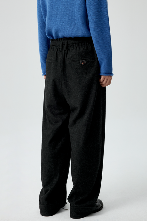 SIMPLE PROJECT RUFFLED TROUSERS