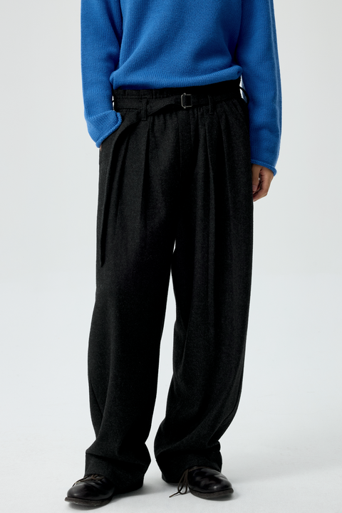 SIMPLE PROJECT RUFFLED TROUSERS