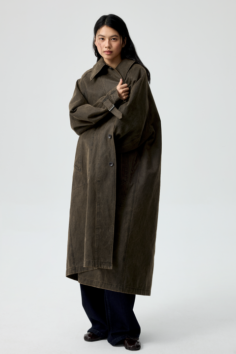 SIMPLE PROJECT COATED COAT