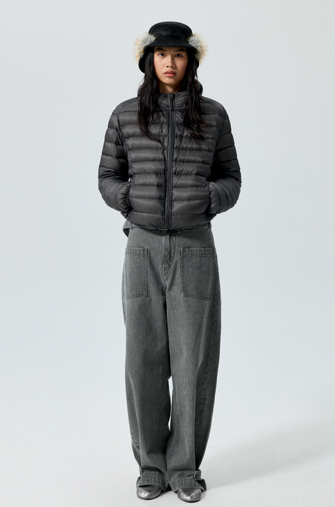 SIMPLE PROJECT BELTED TROUSERS