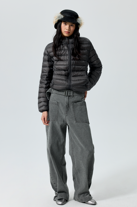 SIMPLE PROJECT BELTED TROUSERS