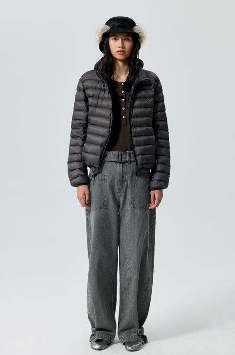 SIMPLE PROJECT BELTED TROUSERS