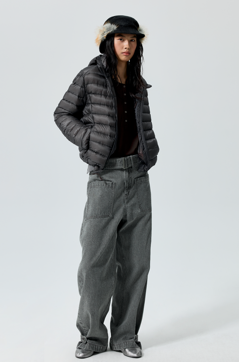 SIMPLE PROJECT BELTED TROUSERS