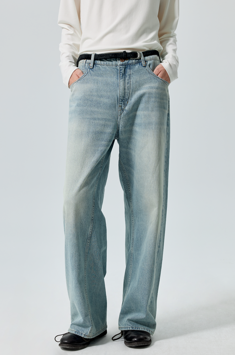 SIMPLE PROJECT KAIHARA WASHED JEANS