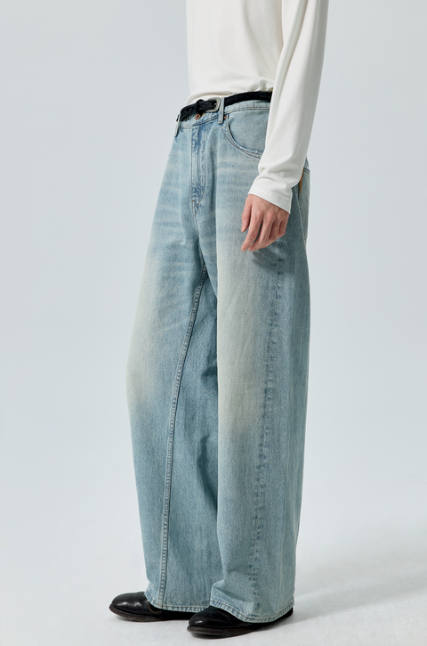 SIMPLE PROJECT KAIHARA WASHED JEANS