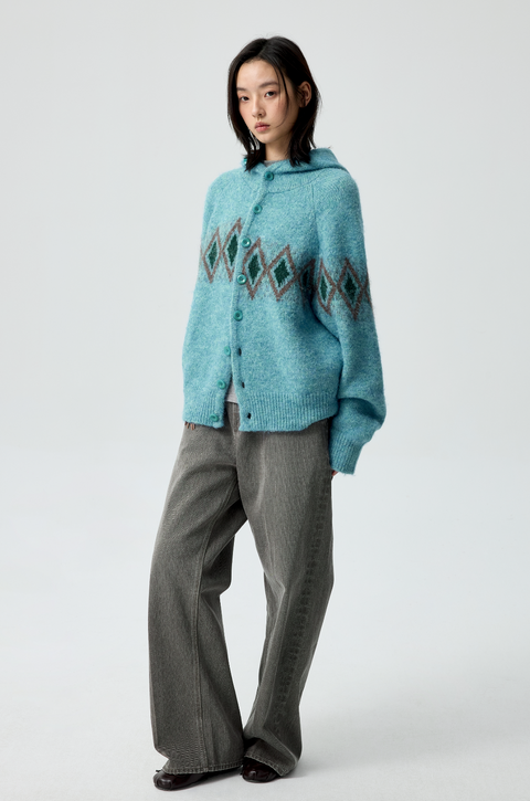 SIMPLE PROJECT JACQUARD SWEATER