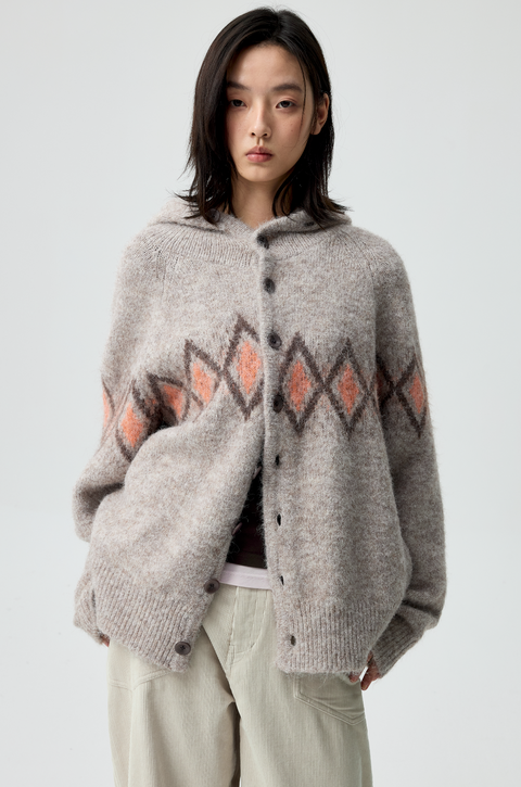 SIMPLE PROJECT JACQUARD SWEATER