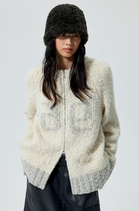 SIMPLE PROJECT COLOR-BLOCK CARDIGAN