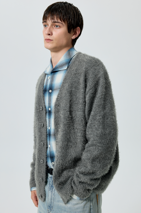 SIMPLE PROJECT BRUSHED STYLE CARDIGAN