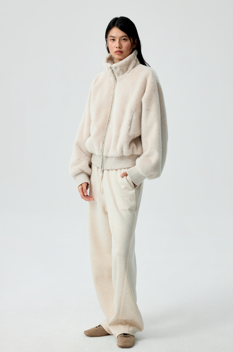 SIMPLE PROJECT DETACHABLE FUR COAT