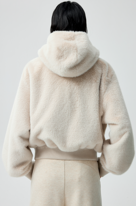 SIMPLE PROJECT DETACHABLE FUR COAT