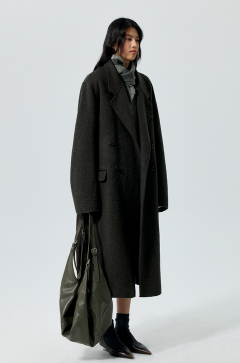SIMPLE PROJECT WOOL CHESTER COAT