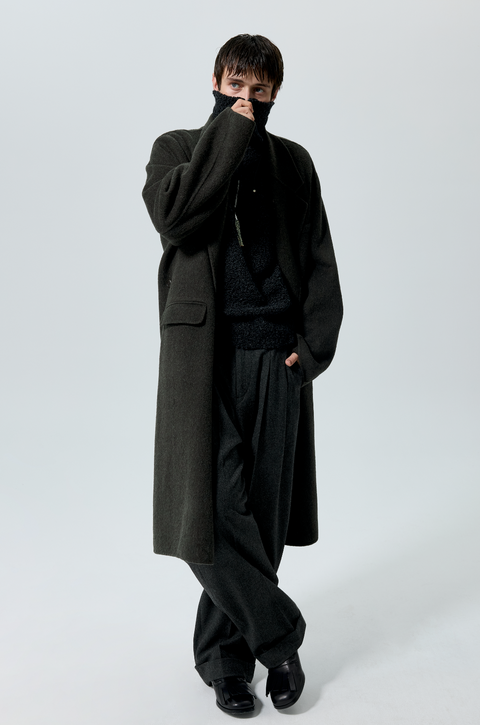 SIMPLE PROJECT WOOL CHESTER COAT
