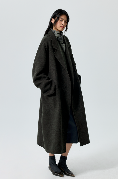SIMPLE PROJECT WOOL CHESTER COAT