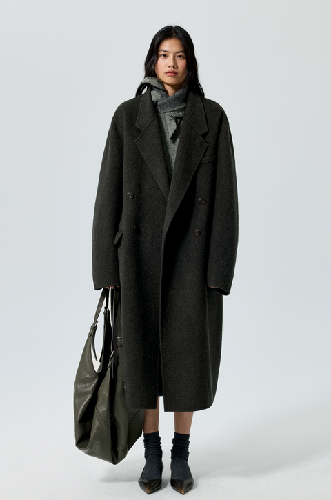 SIMPLE PROJECT WOOL CHESTER COAT