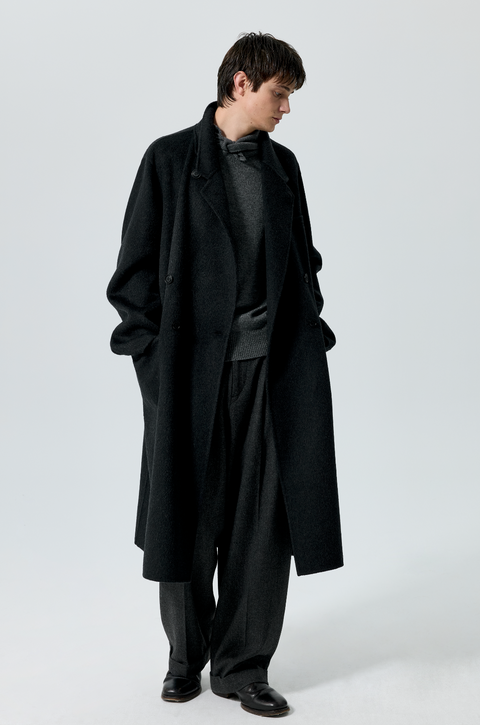 SIMPLE PROJECT WOOL CHESTER COAT