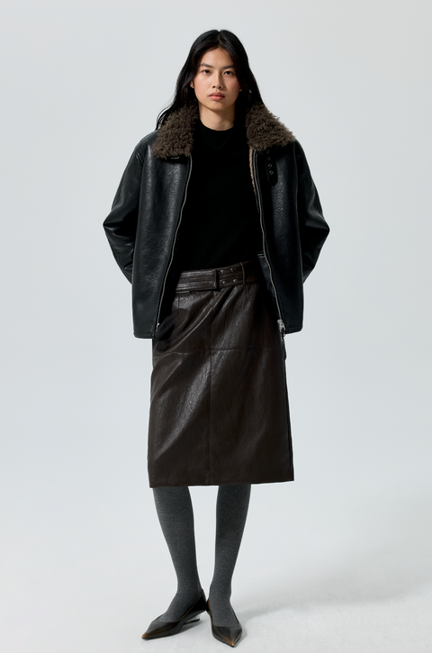 SIMPLE PROJECT SHEARLING JACKET