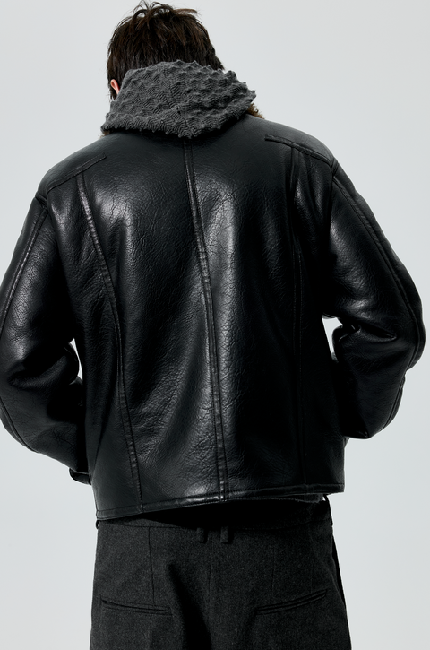 SIMPLE PROJECT SHEARLING JACKET