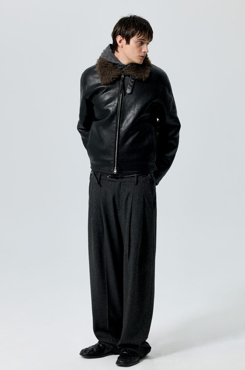 SIMPLE PROJECT SHEARLING JACKET